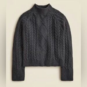 J.Crew Cable-knit Rollneck™ sweater in Supersoft yarn